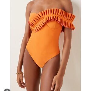 NWT Andrea Iyamah Nisi Orange One Piece Swimsuit